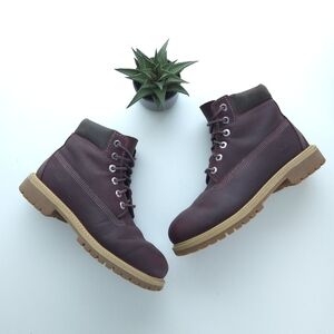 Timberland Youth Premium 6-Inch Lace-Up Waterproof Boots size 2